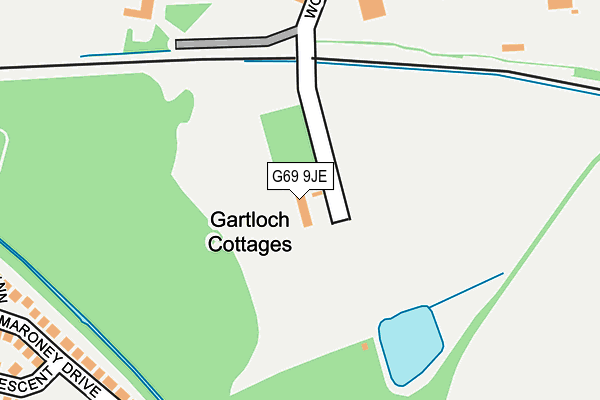 G69 9JE map - OS OpenMap – Local (Ordnance Survey)