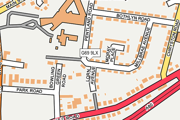 G69 9LX map - OS OpenMap – Local (Ordnance Survey) G69 9LX map - OS OpenMap – Local (Ordnance Survey)
