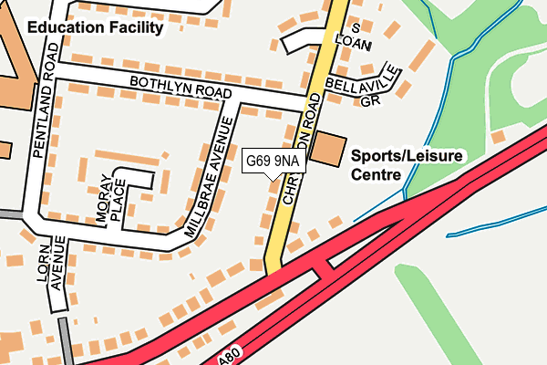 G69 9NA map - OS OpenMap – Local (Ordnance Survey) G69 9NA map - OS OpenMap – Local (Ordnance Survey)