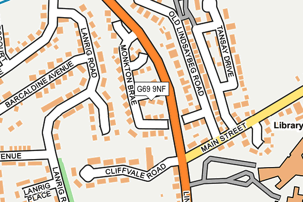 G69 9NF map - OS OpenMap – Local (Ordnance Survey) G69 9NF map - OS OpenMap – Local (Ordnance Survey)