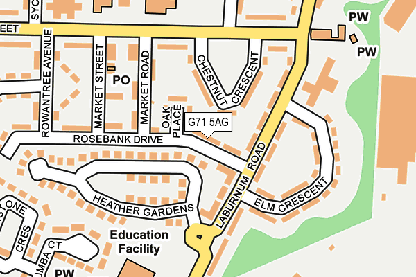 G71 5AG map - OS OpenMap – Local (Ordnance Survey) G71 5AG map - OS OpenMap – Local (Ordnance Survey)