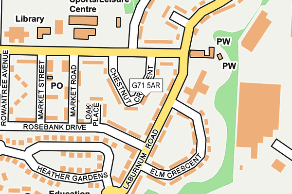 G71 5AR map - OS OpenMap – Local (Ordnance Survey) G71 5AR map - OS OpenMap – Local (Ordnance Survey)