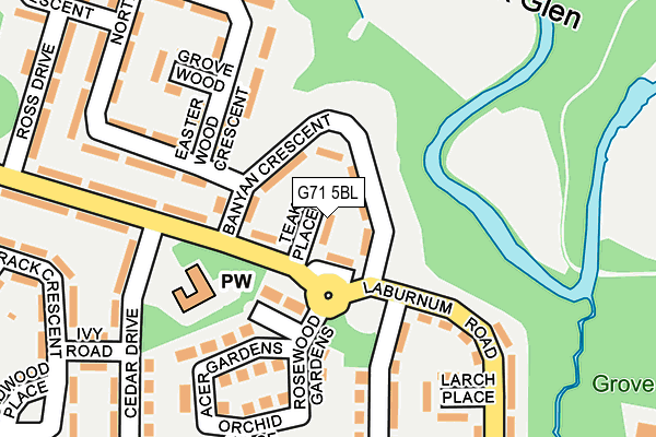 G71 5BL map - OS OpenMap – Local (Ordnance Survey) G71 5BL map - OS OpenMap – Local (Ordnance Survey)