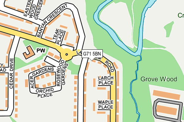 G71 5BN map - OS OpenMap – Local (Ordnance Survey) G71 5BN map - OS OpenMap – Local (Ordnance Survey)