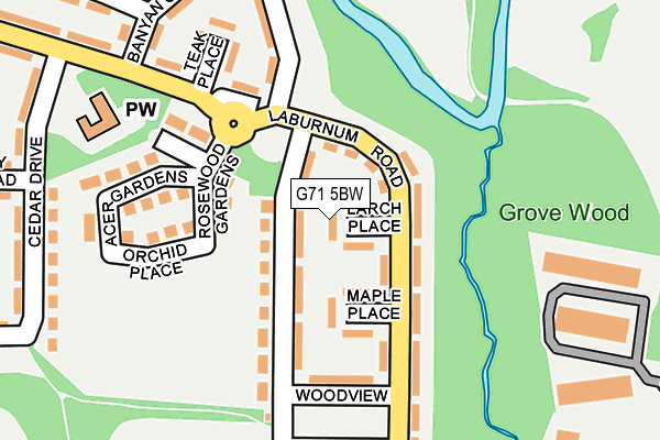 G71 5BW map - OS OpenMap – Local (Ordnance Survey) G71 5BW map - OS OpenMap – Local (Ordnance Survey)