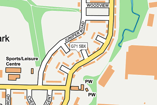 G71 5BX map - OS OpenMap – Local (Ordnance Survey) G71 5BX map - OS OpenMap – Local (Ordnance Survey)