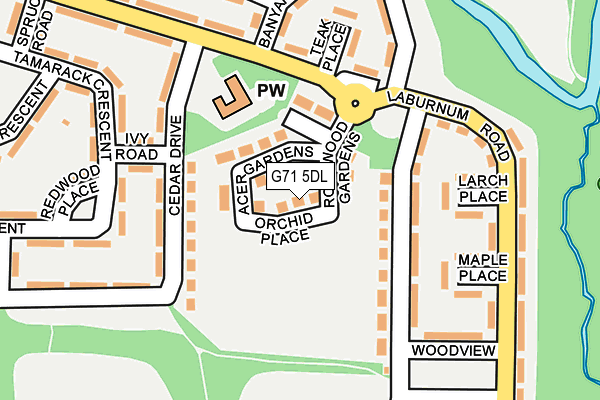 G71 5DL map - OS OpenMap – Local (Ordnance Survey) G71 5DL map - OS OpenMap – Local (Ordnance Survey)