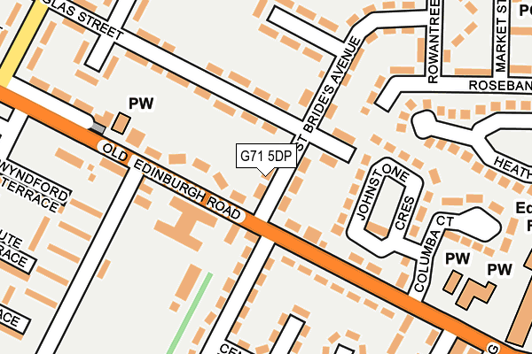 G71 5DP map - OS OpenMap – Local (Ordnance Survey)