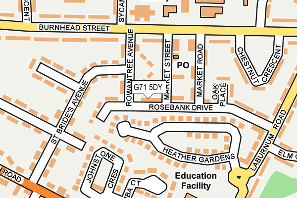 G71 5DY map - OS OpenMap – Local (Ordnance Survey) G71 5DY map - OS OpenMap – Local (Ordnance Survey)