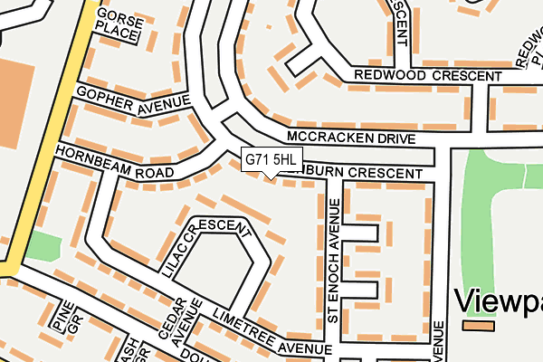 G71 5HL map - OS OpenMap – Local (Ordnance Survey) G71 5HL map - OS OpenMap – Local (Ordnance Survey)