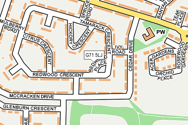 G71 5LJ map - OS OpenMap – Local (Ordnance Survey) G71 5LJ map - OS OpenMap – Local (Ordnance Survey)