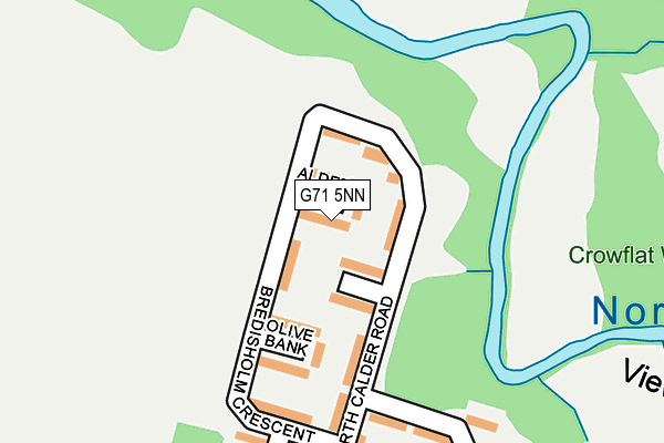 G71 5NN map - OS OpenMap – Local (Ordnance Survey)