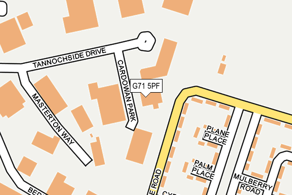 G71 5PF map - OS OpenMap – Local (Ordnance Survey) G71 5PF map - OS OpenMap – Local (Ordnance Survey)
