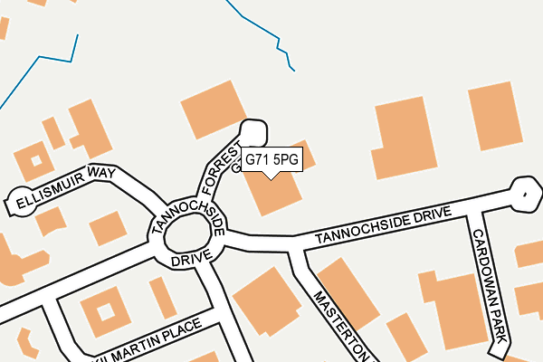 G71 5PG map - OS OpenMap – Local (Ordnance Survey)