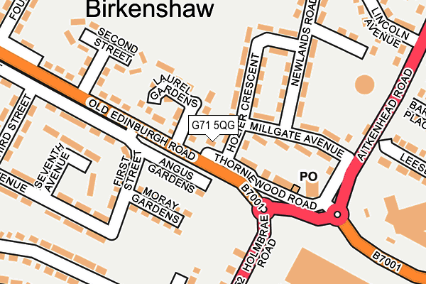 G71 5QG map - OS OpenMap – Local (Ordnance Survey) G71 5QG map - OS OpenMap – Local (Ordnance Survey)