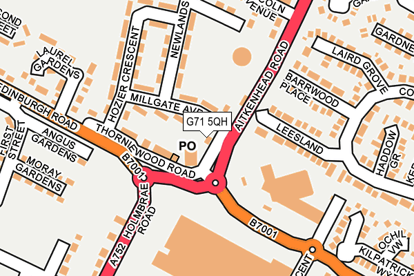 G71 5QH map - OS OpenMap – Local (Ordnance Survey) G71 5QH map - OS OpenMap – Local (Ordnance Survey)