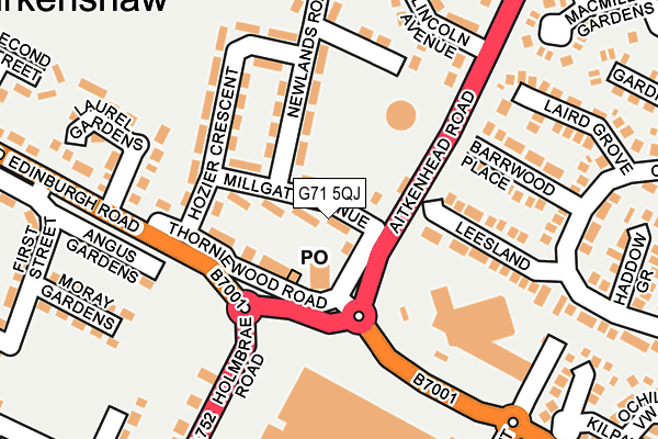 G71 5QJ map - OS OpenMap – Local (Ordnance Survey) G71 5QJ map - OS OpenMap – Local (Ordnance Survey)