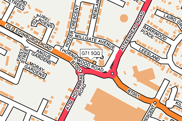 G71 5QQ map - OS OpenMap – Local (Ordnance Survey) G71 5QQ map - OS OpenMap – Local (Ordnance Survey)