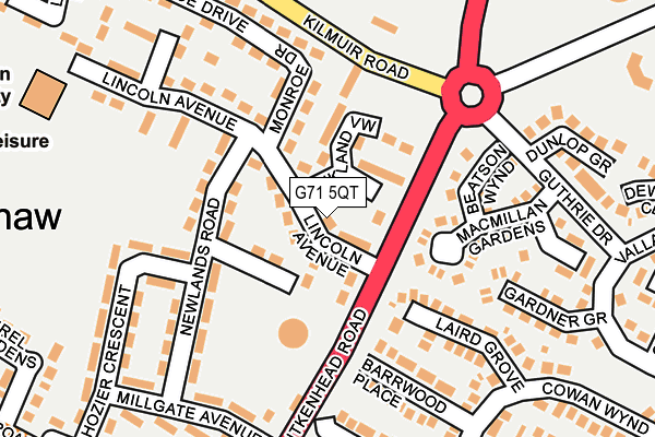 G71 5QT map - OS OpenMap – Local (Ordnance Survey) G71 5QT map - OS OpenMap – Local (Ordnance Survey)