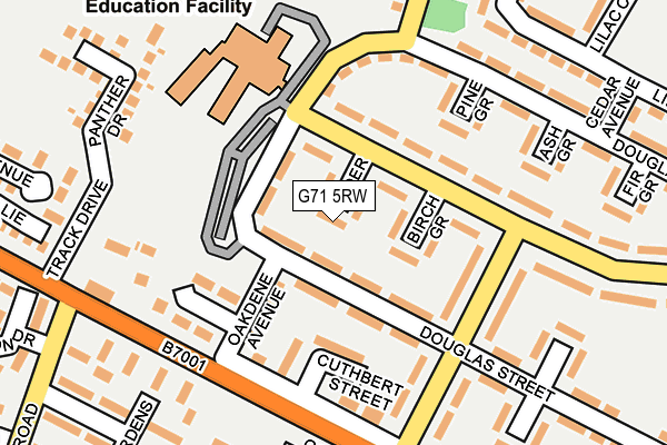 G71 5RW map - OS OpenMap – Local (Ordnance Survey) G71 5RW map - OS OpenMap – Local (Ordnance Survey)
