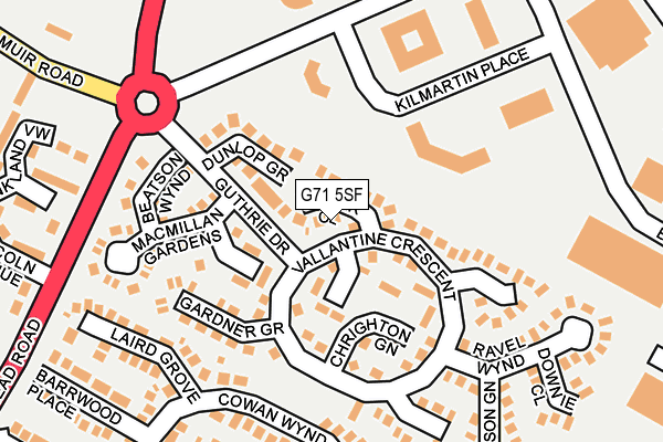 G71 5SF map - OS OpenMap – Local (Ordnance Survey) G71 5SF map - OS OpenMap – Local (Ordnance Survey)