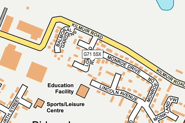 G71 5SX map - OS OpenMap – Local (Ordnance Survey) G71 5SX map - OS OpenMap – Local (Ordnance Survey)
