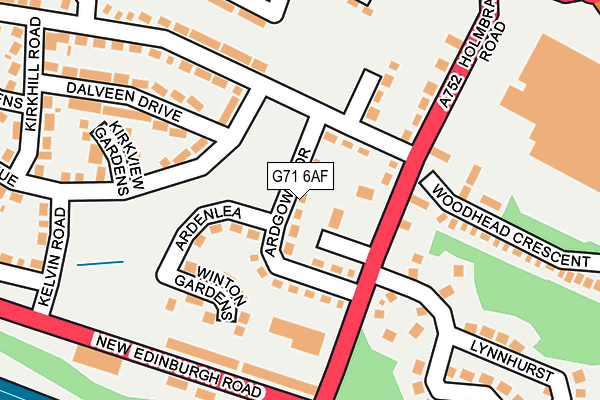 G71 6AF map - OS OpenMap – Local (Ordnance Survey) G71 6AF map - OS OpenMap – Local (Ordnance Survey)