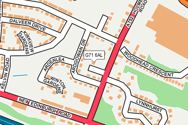 G71 6AL map - OS OpenMap – Local (Ordnance Survey) G71 6AL map - OS OpenMap – Local (Ordnance Survey)