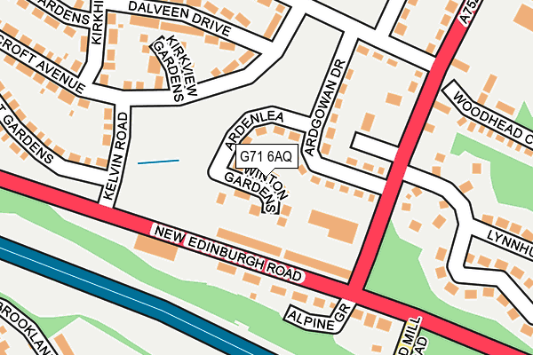 G71 6AQ map - OS OpenMap – Local (Ordnance Survey) G71 6AQ map - OS OpenMap – Local (Ordnance Survey)