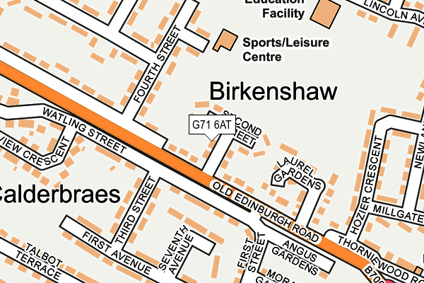 G71 6AT map - OS OpenMap – Local (Ordnance Survey) G71 6AT map - OS OpenMap – Local (Ordnance Survey)