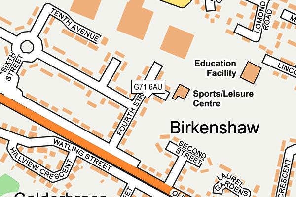 G71 6AU map - OS OpenMap – Local (Ordnance Survey) G71 6AU map - OS OpenMap – Local (Ordnance Survey)