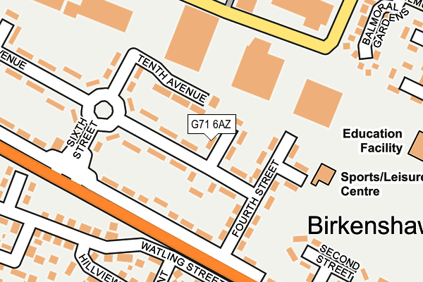 G71 6AZ map - OS OpenMap – Local (Ordnance Survey) G71 6AZ map - OS OpenMap – Local (Ordnance Survey)