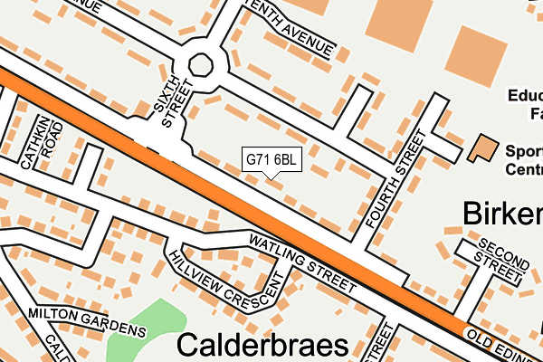 G71 6BL map - OS OpenMap – Local (Ordnance Survey) G71 6BL map - OS OpenMap – Local (Ordnance Survey)