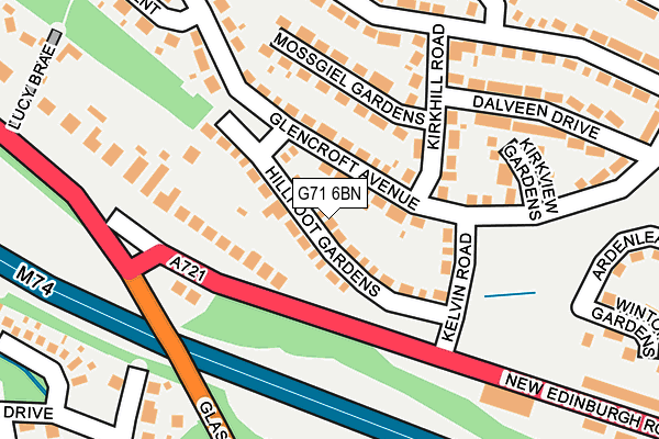 G71 6BN map - OS OpenMap – Local (Ordnance Survey) G71 6BN map - OS OpenMap – Local (Ordnance Survey)