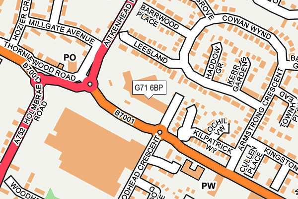 G71 6BP map - OS OpenMap – Local (Ordnance Survey) G71 6BP map - OS OpenMap – Local (Ordnance Survey)