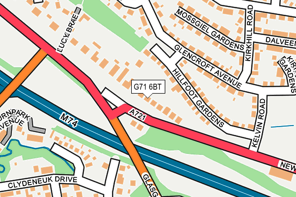 G71 6BT map - OS OpenMap – Local (Ordnance Survey) G71 6BT map - OS OpenMap – Local (Ordnance Survey)