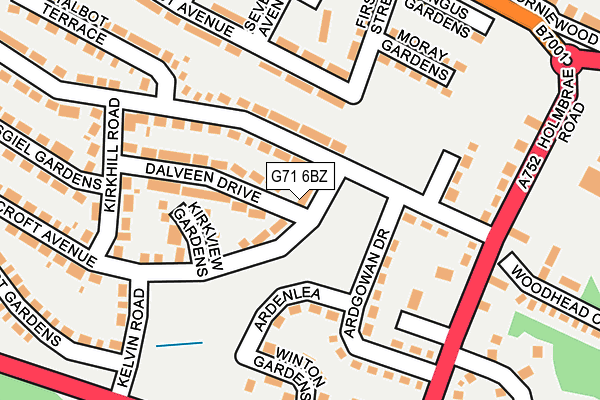 G71 6BZ map - OS OpenMap – Local (Ordnance Survey) G71 6BZ map - OS OpenMap – Local (Ordnance Survey)