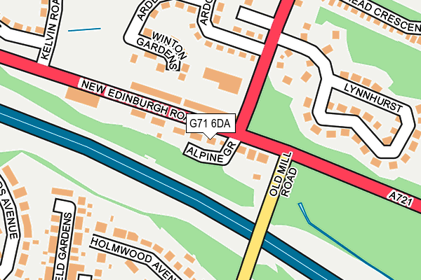 G71 6DA map - OS OpenMap – Local (Ordnance Survey) G71 6DA map - OS OpenMap – Local (Ordnance Survey)