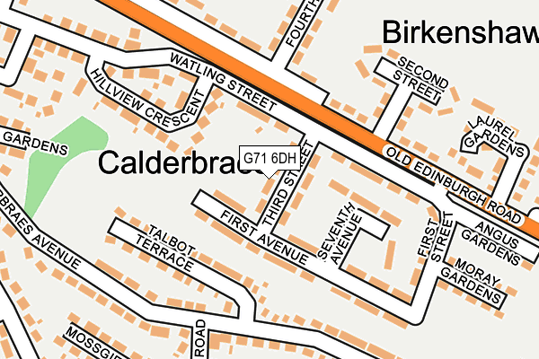 G71 6DH map - OS OpenMap – Local (Ordnance Survey)