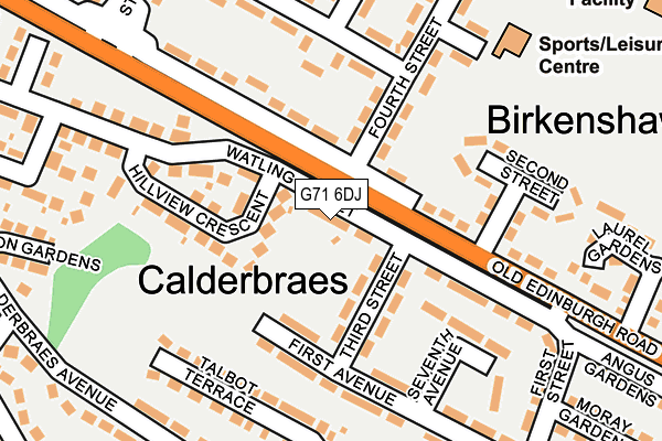 G71 6DJ map - OS OpenMap – Local (Ordnance Survey) G71 6DJ map - OS OpenMap – Local (Ordnance Survey)