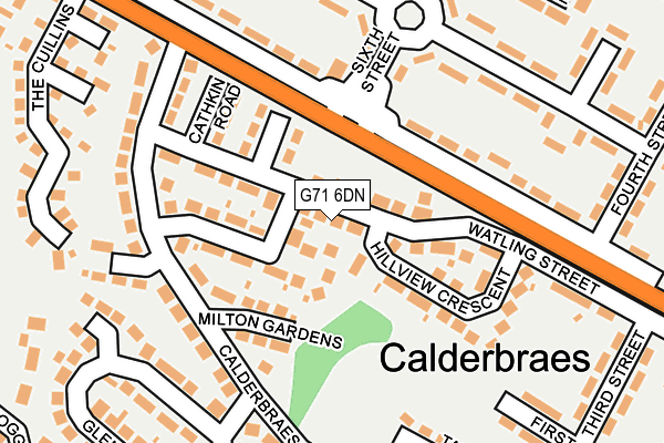 G71 6DN map - OS OpenMap – Local (Ordnance Survey) G71 6DN map - OS OpenMap – Local (Ordnance Survey)