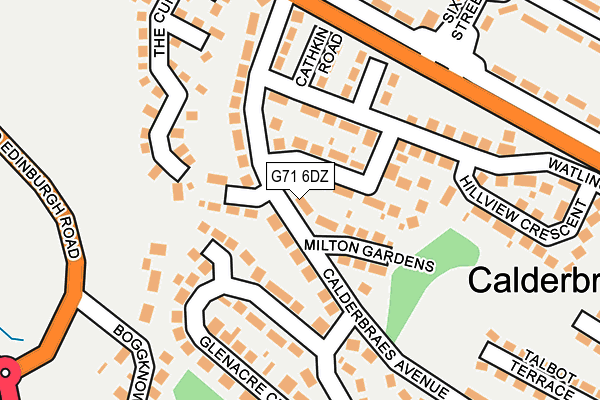 G71 6DZ map - OS OpenMap – Local (Ordnance Survey) G71 6DZ map - OS OpenMap – Local (Ordnance Survey)