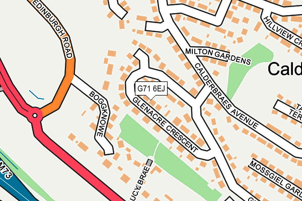 G71 6EJ map - OS OpenMap – Local (Ordnance Survey)