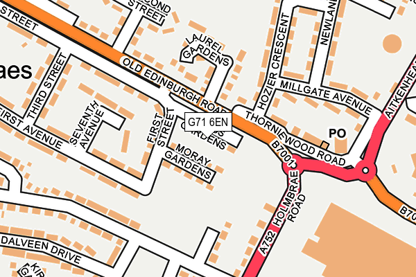 G71 6EN map - OS OpenMap – Local (Ordnance Survey) G71 6EN map - OS OpenMap – Local (Ordnance Survey)