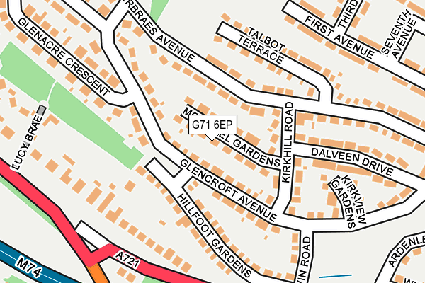 G71 6EP map - OS OpenMap – Local (Ordnance Survey) G71 6EP map - OS OpenMap – Local (Ordnance Survey)