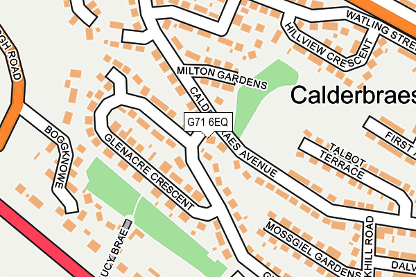 G71 6EQ map - OS OpenMap – Local (Ordnance Survey) G71 6EQ map - OS OpenMap – Local (Ordnance Survey)