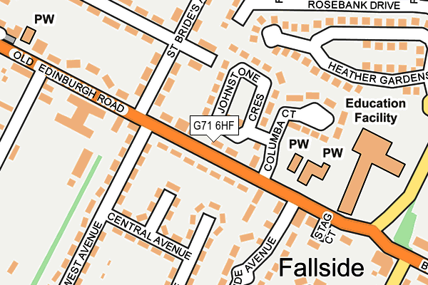 G71 6HF map - OS OpenMap – Local (Ordnance Survey) G71 6HF map - OS OpenMap – Local (Ordnance Survey)