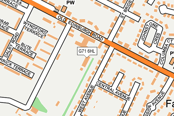 G71 6HL map - OS OpenMap – Local (Ordnance Survey)