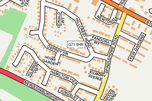 G71 6HR map - OS OpenMap – Local (Ordnance Survey) G71 6HR map - OS OpenMap – Local (Ordnance Survey)