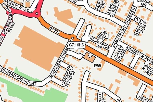 G71 6HS map - OS OpenMap – Local (Ordnance Survey) G71 6HS map - OS OpenMap – Local (Ordnance Survey)